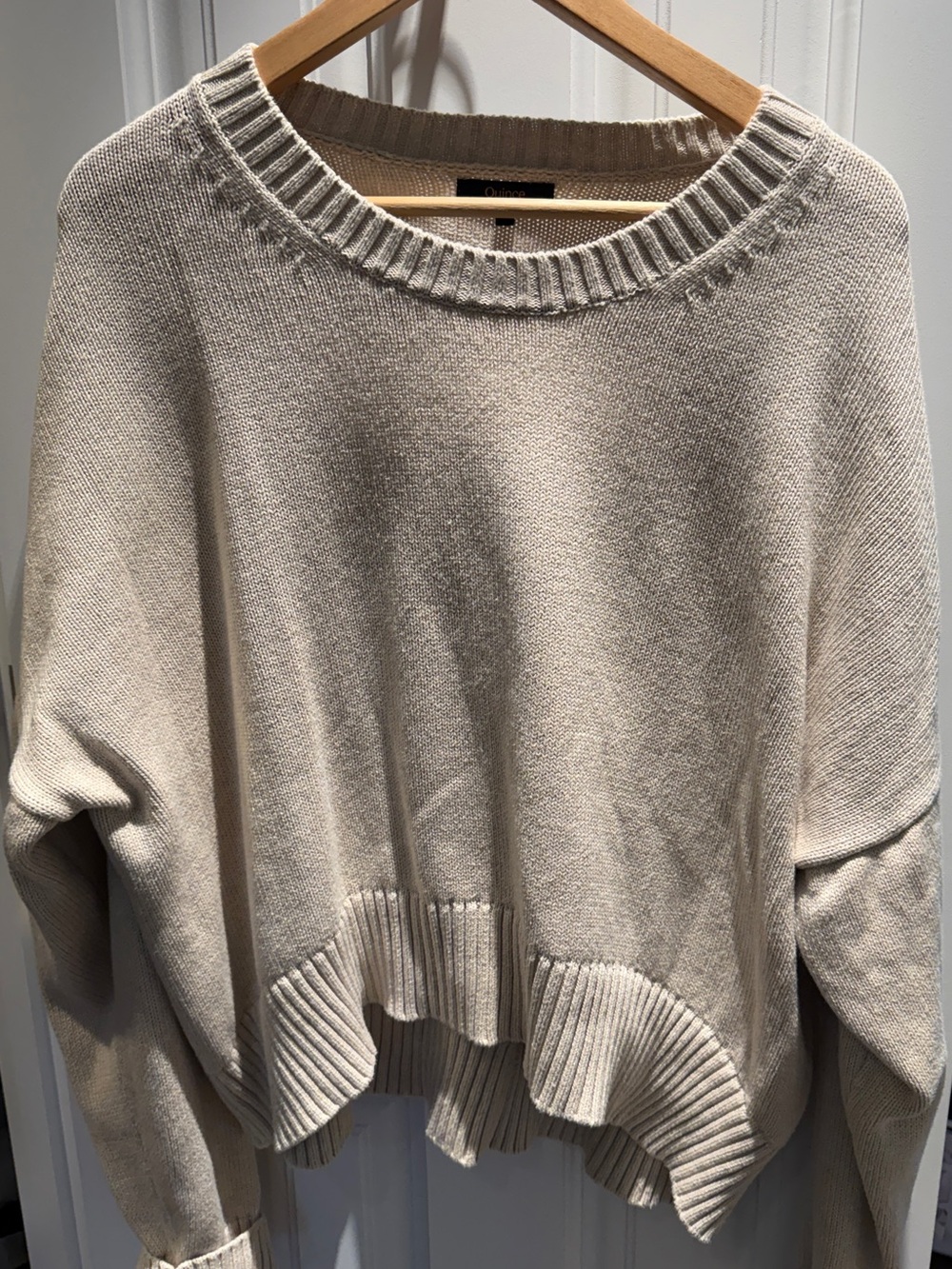 Quince 100% Organic Cotton Boyfriend Crewneck Sweater